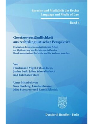 预订不退不换德语Gesetzesverstandlichkeit aus rechtslinguistischer Perspektive.