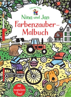 预订【德语】 Nina und Jan - Farbenzauber-Malbuch[9781789413250]