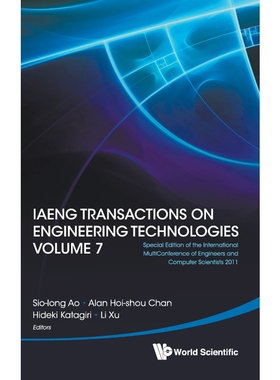 按需印刷 IAENG TRANSACTIONS ON ENGINEERING TECHNOLOGIES VOLUME 7 - SPECIAL EDITION OF THE INTERNATIONAL MULTI