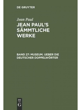 按需印刷DEG Museum. Ueber die deutscher Doppelw?rter[9783111196954]