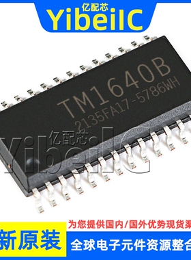 全新原装 TM1640B SOP28 贴片 LED数码管显示驱动IC 8段 芯片