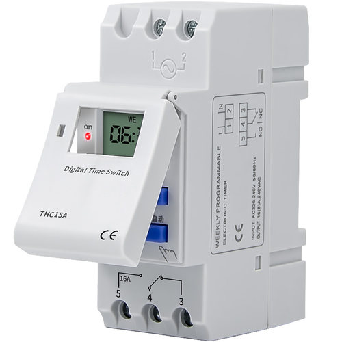 无源继电器输出220V自动切换断电定时器定时控制器开关导轨时控