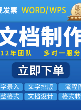 word排版修改人工代做PDF图片格式调整文档定制工作文件整理手工