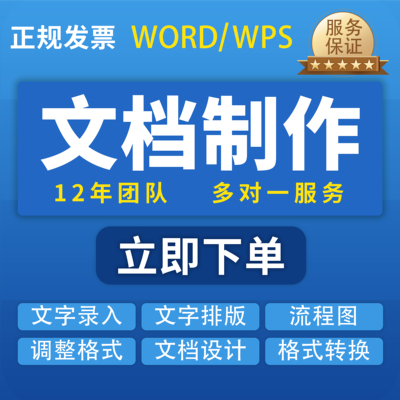 word排版修改人工代做PDF图片格式调整文档定制工作文件整理手工