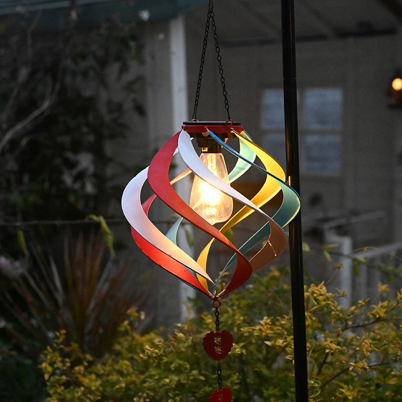 佳鲤推荐户外创意铁艺旋转太阳能灯风车吊灯花园挂灯装饰庭院布置,家居饰品,户外/庭院摆件,淘宝优惠券,粉丝福利购,淘宝优惠卷