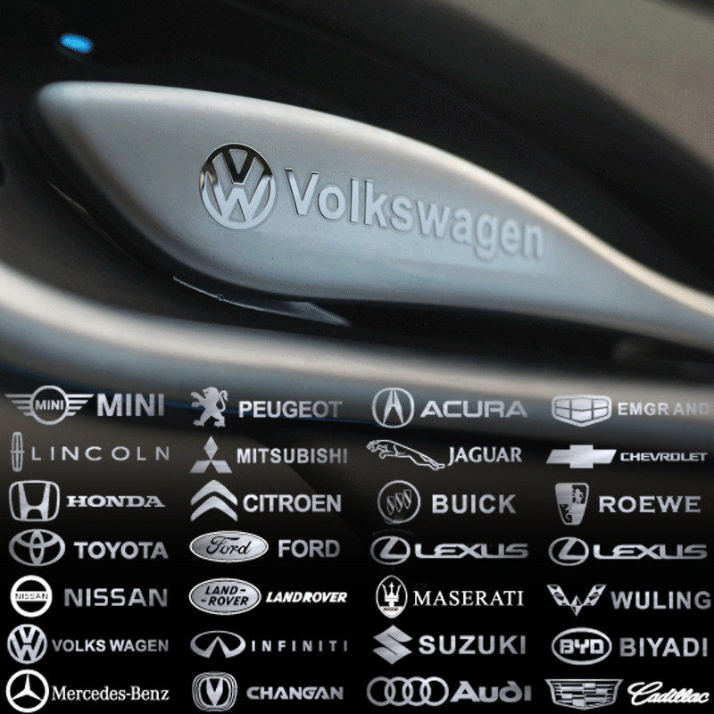 汽车创意贴车标装饰贴后视镜轮毂车门中控车窗个性金属随意贴