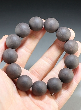 [粗犷]本色檀木手链 男款18mm大木珠手串 楼叔精选