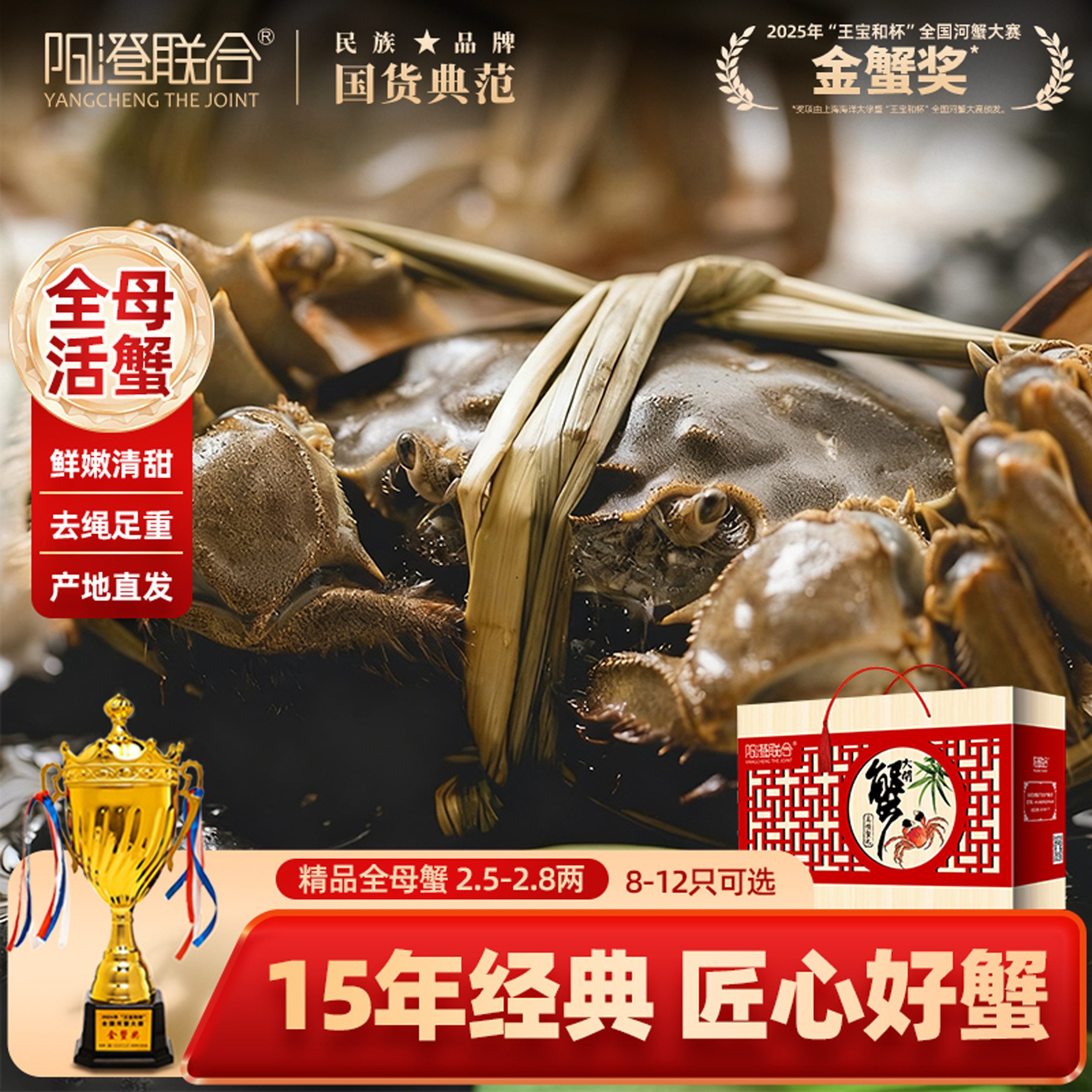 【15年经典】阳澄联合精品大闸蟹