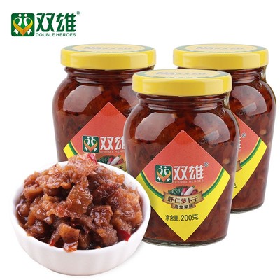 双雄萝卜丁瓶装下饭菜