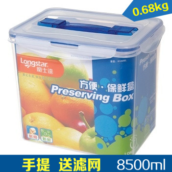 厨房储物盒8500ml食品收纳盒子塑料透明手提保鲜盒相机防潮密封箱 餐饮具 保鲜盒 原图主图