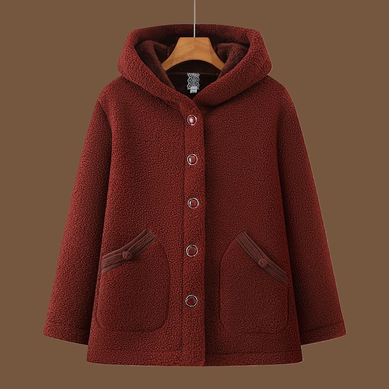 妈妈冬装外套加绒加厚连帽棉衣女2025新款中老年人奶奶羊羔绒卫衣,女装/女士精品,中老年女装,淘宝优惠券,粉丝福利购,淘宝优惠卷