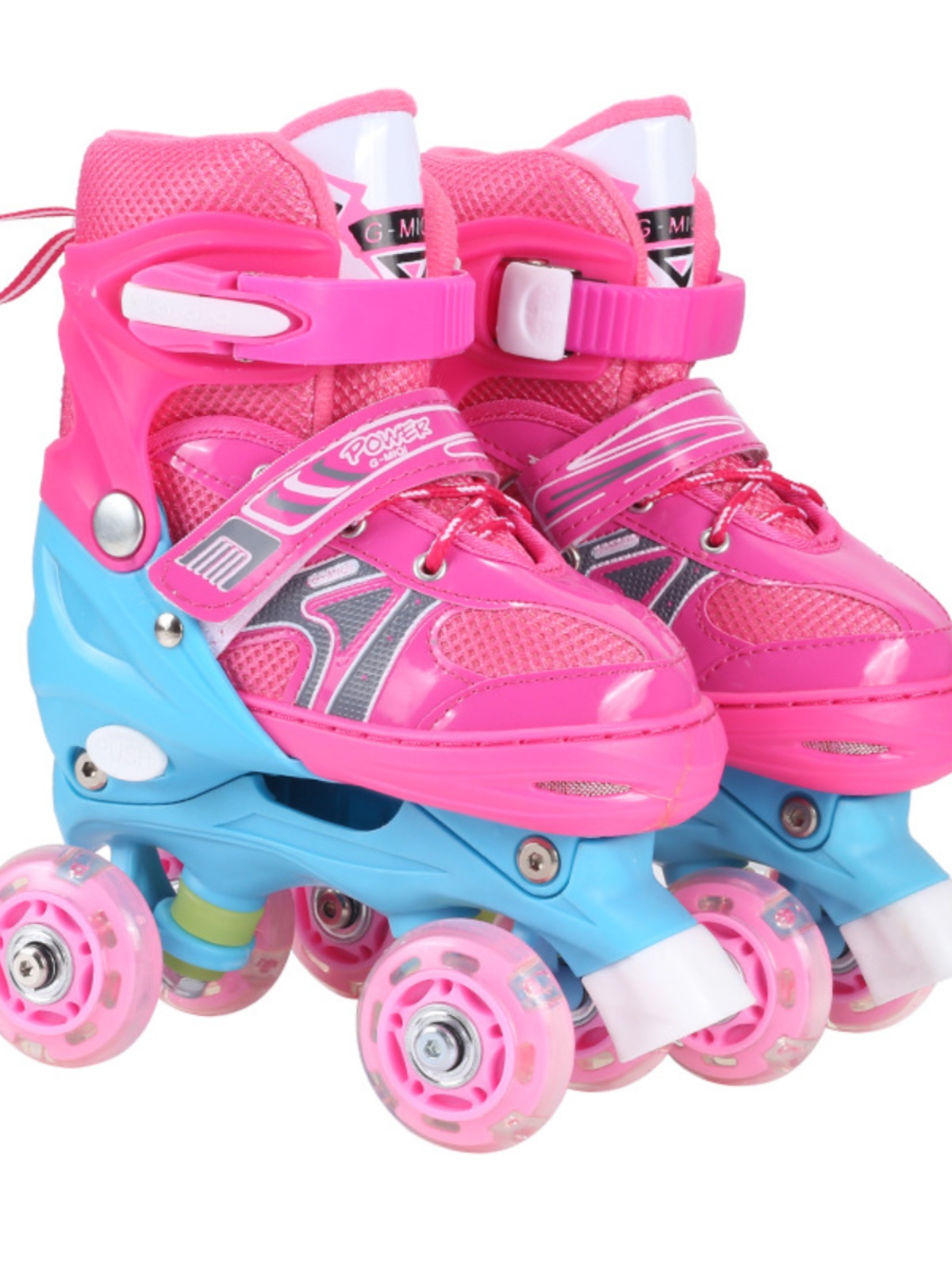 双排溜冰鞋儿童初学者全套装轮滑鞋男女童滑冰鞋可调节四轮旱冰鞋