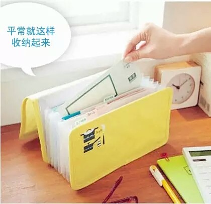 票据夹多层风琴包收纳包可分类