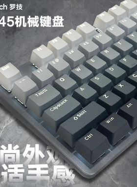 罗技K845有线机械键盘游戏办公彩色个性背光青轴小数字双色马卡龙