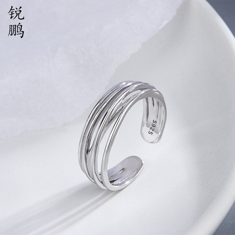 s925纯银情侣对戒复古戒指