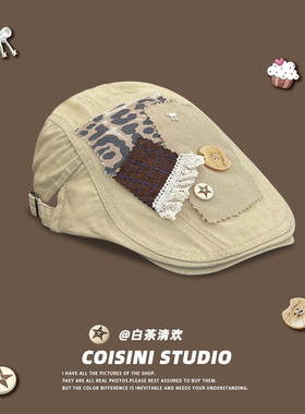 y2k复古贴布纽扣前进帽潮酷百搭