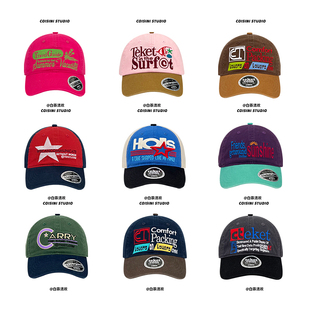 2025新款 复古街头潮人字母刺绣棒球帽子女夏休闲百搭鸭舌帽男 美式