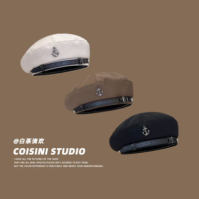 春夏百搭贝雷帽韩版蓓蕾帽子男女