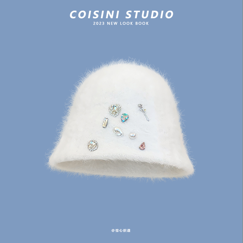 渔夫帽女秋冬时尚保暖甜美盆帽潮