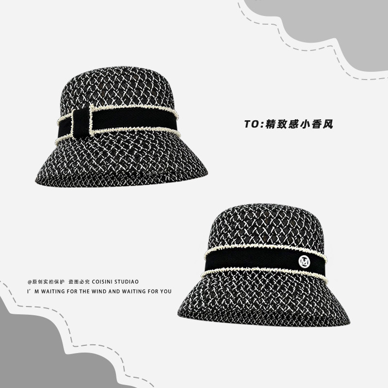 法式精致感小香风名媛渔夫帽子女春夏镂空编织气质优雅复古盆帽潮,服饰配件/皮带/帽子/围巾,帽子,淘宝优惠券,粉丝福利购,淘宝优惠卷