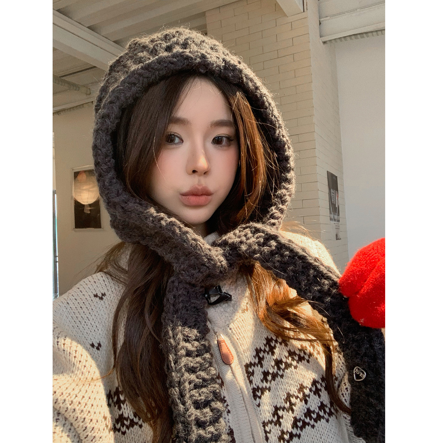 韩系纯色简约巴拉克拉法帽子女秋冬保暖百搭针织毛线帽护耳雷锋帽,服饰配件/皮带/帽子/围巾,帽子,淘宝优惠券,粉丝福利购,淘宝优惠卷