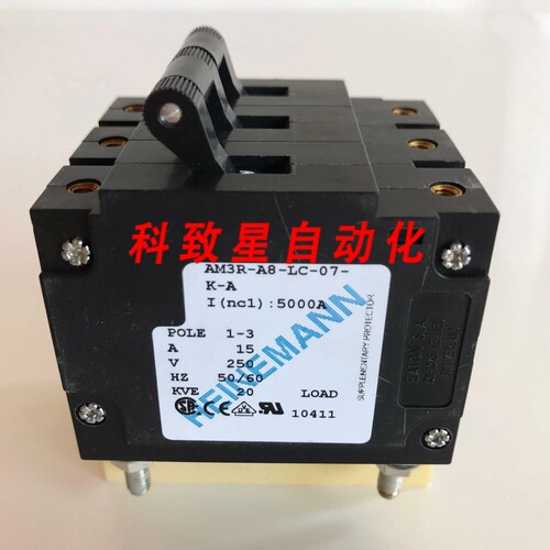 工业配件HEINEMANN AM3R-A8-LC-07-KA 15A 250V 50/60HZ 20KVA 断