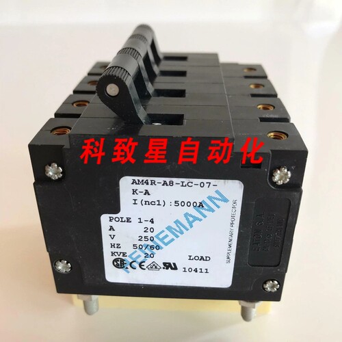 工业配件HEINEMANN AM4R-A8-LC-07-KA 20A 250V 50/60HZ 20KVA 断