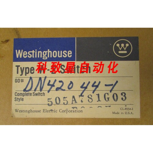 工业配件TYPE W-2 SWITCH 选择开关DN420 44-1 505A781G03 W2 6 P