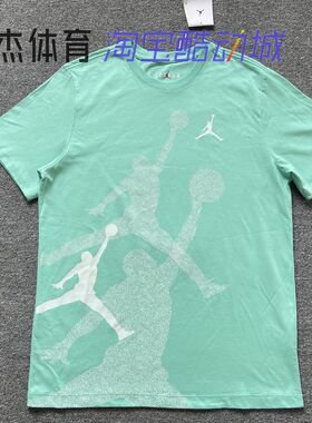 Nike JORDAN 男子 飞人LOGO圆领针织透气运动短袖T恤 FN6026-349