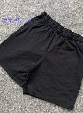 针织薄绒透气五分裤短裤