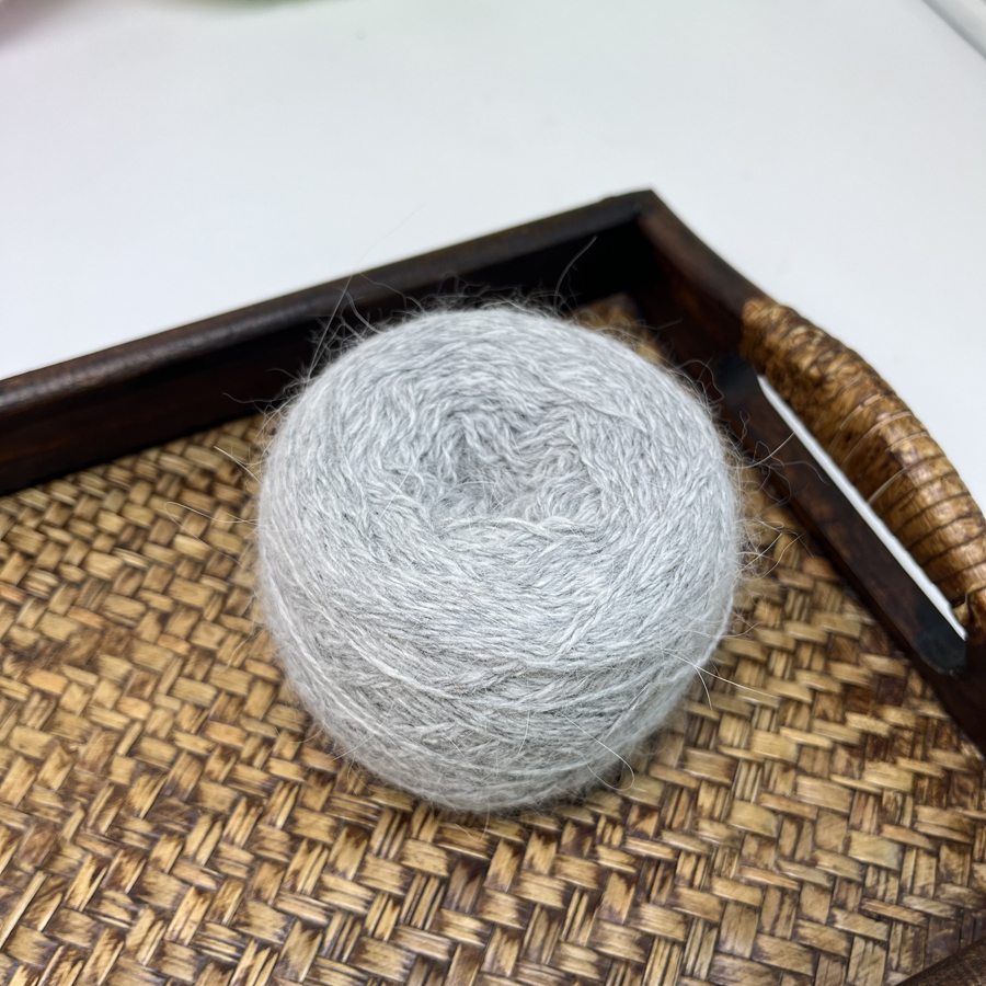 长毛兔绒貂绒线棒针玩偶线九尾线大鹅线舍得蓝羊毛线