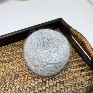 长毛兔绒貂绒线棒针玩偶线九尾线大鹅线舍得蓝羊毛线