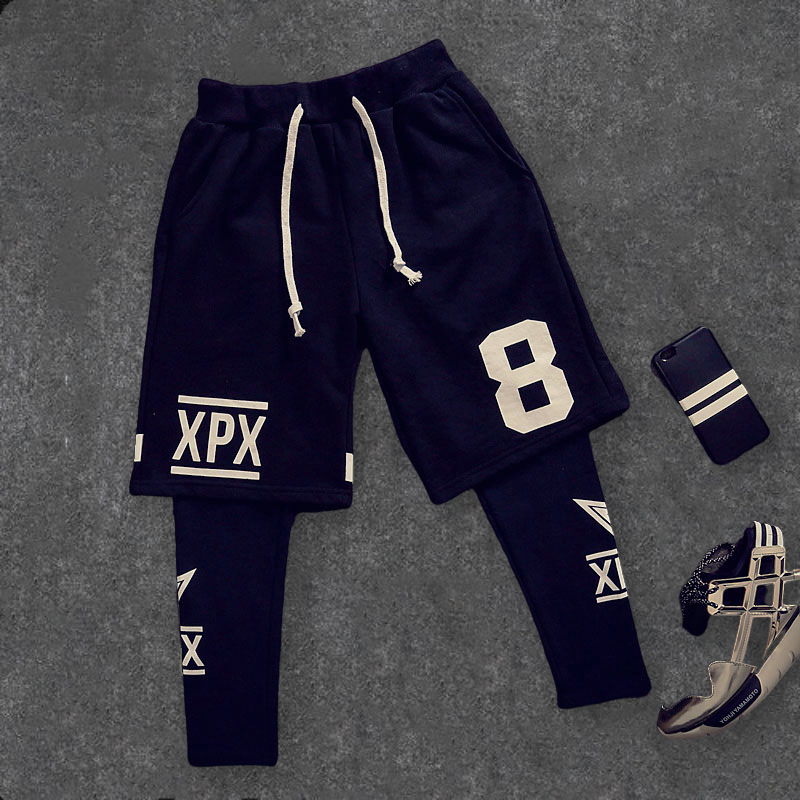 权志龙同款韩版运动跑男嘻哈短裤