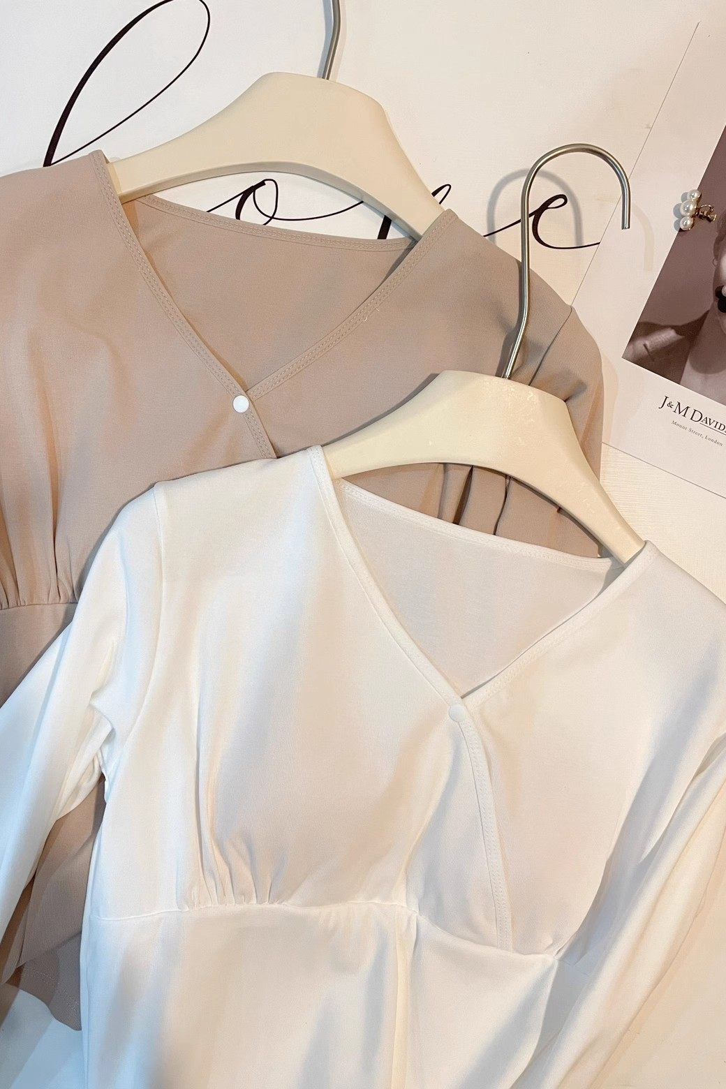 哺乳上衣睡衣孕妇秋衣纯棉带胸垫保暖内衣秋冬款喂奶服免穿文胸