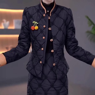 气质两件套显瘦保暖外套裙子 夹棉2025秋冬新款 三防免洗时尚 套装