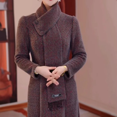 奥绒新中式改良旗袍裙保暖优雅