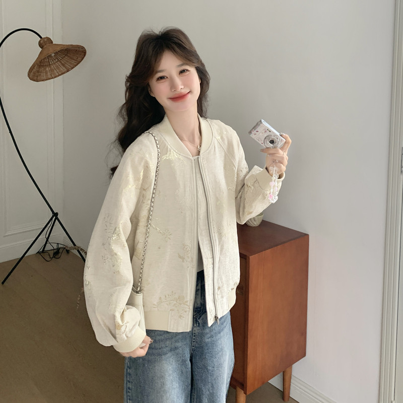 大货已出新款肌理感提花棒球服C170-1309-P155-K248,女装短外套,2C170
