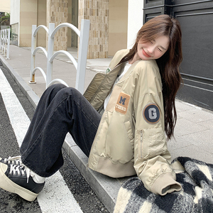 新款 棒球服羽绒贴标外套2C170--8010--P205控298图片
