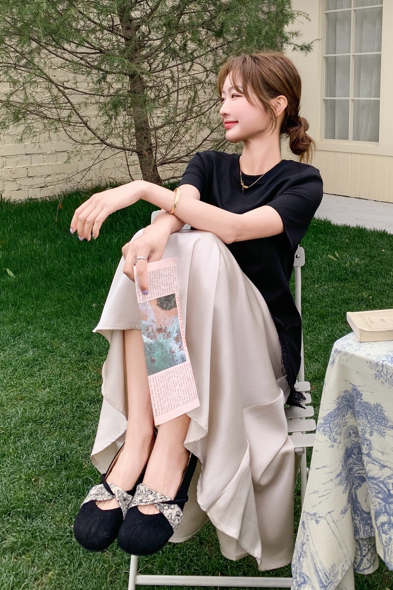 法式甜美蕾丝拼接连衣裙女2025夏季新款韩版显瘦洋气撞色T恤长裙,女装连衣裙,2C170