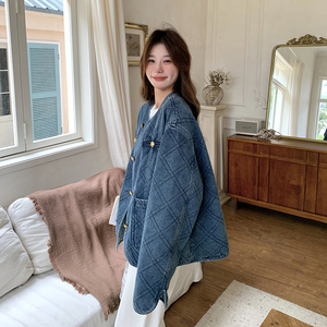 新品 现货牛仔绗缝夹棉短外套 C170-8009-P185-K278图片