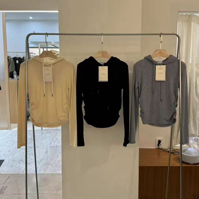 长袖时尚韩国代购简约连帽T恤