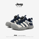 男童鞋 子加绒秋冬新款 皮面防水二棉鞋 JEEP童鞋 防滑户外儿童运动鞋