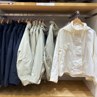 女装休闲风立领茄克防风短外套女连帽夹克百搭简约春季新款484709