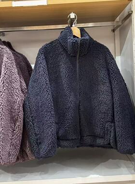 日单女装摇粒绒立领抓绒拉链茄克/长袖外套夹克25秋冬新款480800