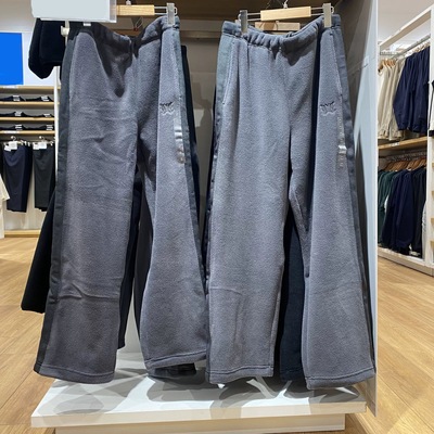 日单男装女装情侣摇粒绒长裤直筒裤休闲裤阔腿裤子秋冬新款483979