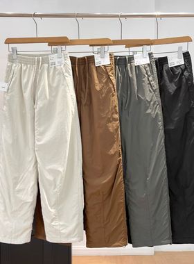 女装保暖休闲长裤/休闲裤裤子25秋冬新款松紧腰加绒直筒裤479402