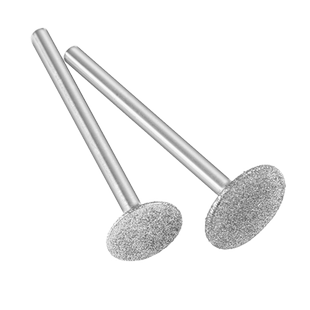 金刚砂磨头球头抛光磨针玉石去皮雕刻打磨套装3mm柄合金磨头T型