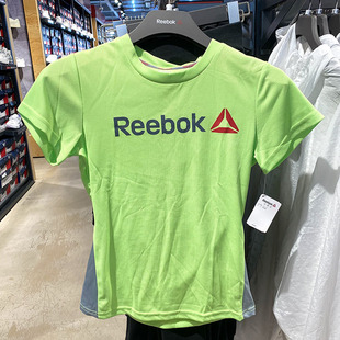 REEBOK/锐步 女子马拉松速干透气运动休闲跑步训练短袖T恤 EW0542