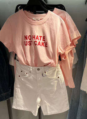 ZA2025夏季新品 女装 棉质舒适印字圆领短袖 T 恤 5644217