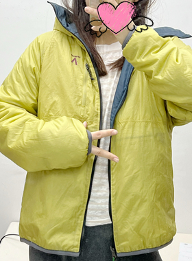 新款 女士新品户外徒步双面穿保暖防泼水轻量棉服